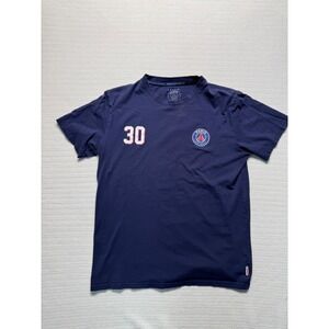 Paris Saint-Germain PSG Messi 30 Navy Blue Graphic T-Shirt Mens Medium Weeplay
